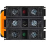 Кнопка с подсветкой IEK MASTER MI-BT60-11D-3-112-K01 d=22мм 1NO+1NC белая