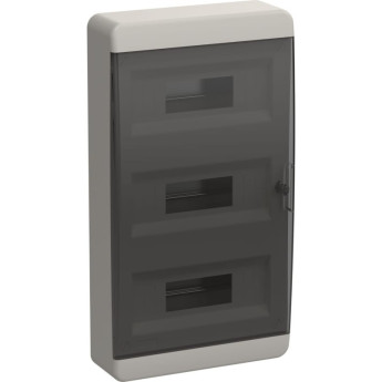 Корпус пластиковый IEK TEKFOR ЩРН-П-36 IP41 черная прозрачная дверь TF5-KP12-N-36-41-K01-K03