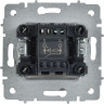 Выключатель 1-клавишный IEK СП BRITE BR-V10-1-10-K91 ВС10-1-1-БрАБ 10А с индикацией механизм арктич. белый